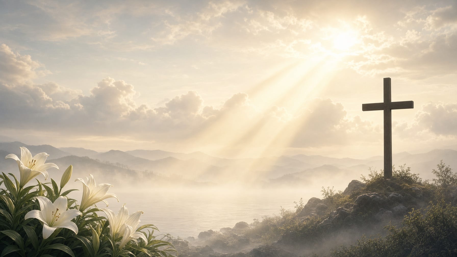 Sunrise Cross background